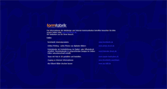 Desktop Screenshot of formfabrik.com