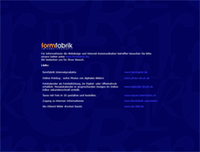 Tablet Screenshot of formfabrik.com